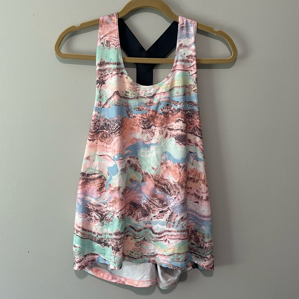 Champion Multicolored Pastel Racerback Yoga Workout Tank XXL